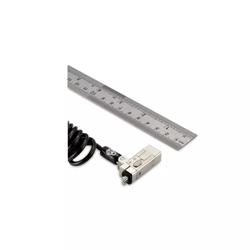 Kensington Slim NanoSaver 2.0 Portable Keyed Lock Silver Black 1.8m