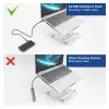 ACT USB-C 4K MST docking station for 2 HDMI monitors, Ethernet, USB-C, 3x USB-A, PD pass-through and 1 meter detachable connection cable