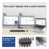 ACT USB-C 4K MST docking station for 2 HDMI monitors, Ethernet, USB-C, 3x USB-A, PD pass-through and 1 meter detachable connection cable