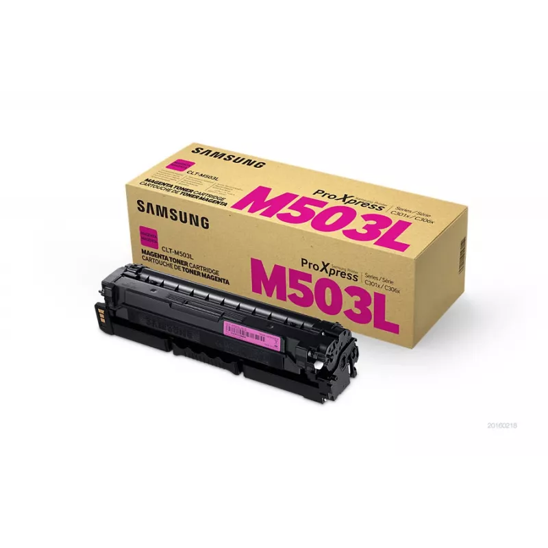 Toner cartridge Samsung CLT‑M503L Magenta, original, 1 pc, laser printing, 5000 pages yield