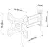 Techly Wall Support for LCD LED 19-37'' Tilting 2 Joints Black ICA-LCD 2923B