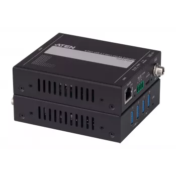 ATEN UCE33100 network extender Network transmitter & receiver Black