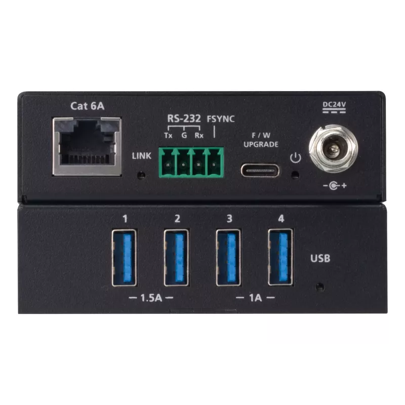 ATEN UCE33100 network extender Network transmitter & receiver Black