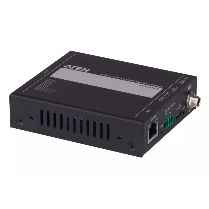 ATEN UCE33100 network extender Network transmitter & receiver Black