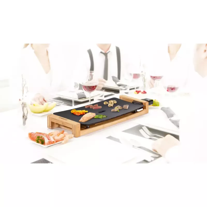 Table-top Princess 103026 Table Chef Pure Black Aluminium Bamboo Black 220W