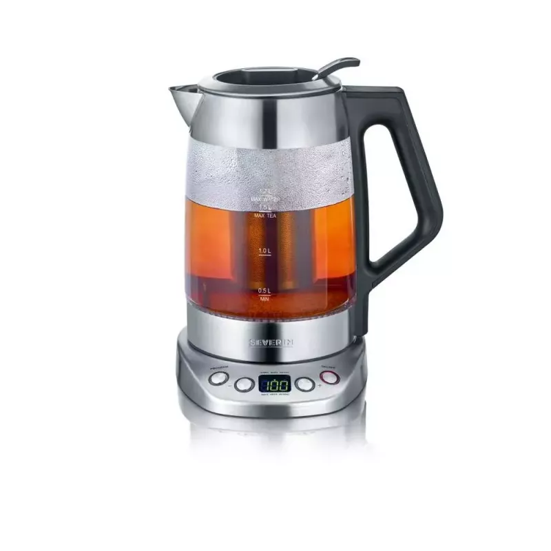 Electric kettle Severin 1.7 L 3000 W Black Stainless steel