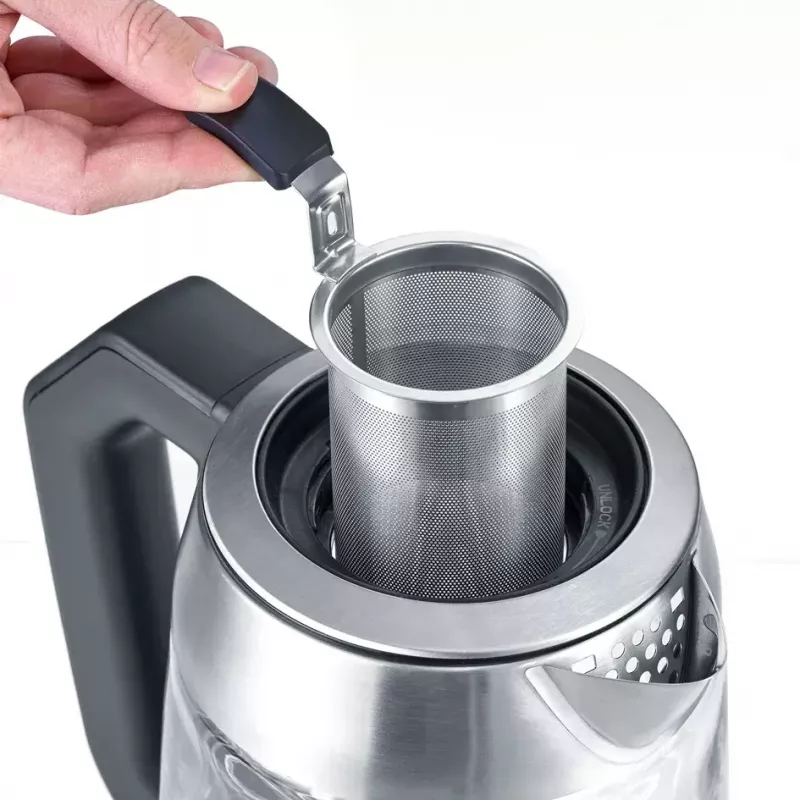 Electric kettle Severin 1.7 L 3000 W Black Stainless steel