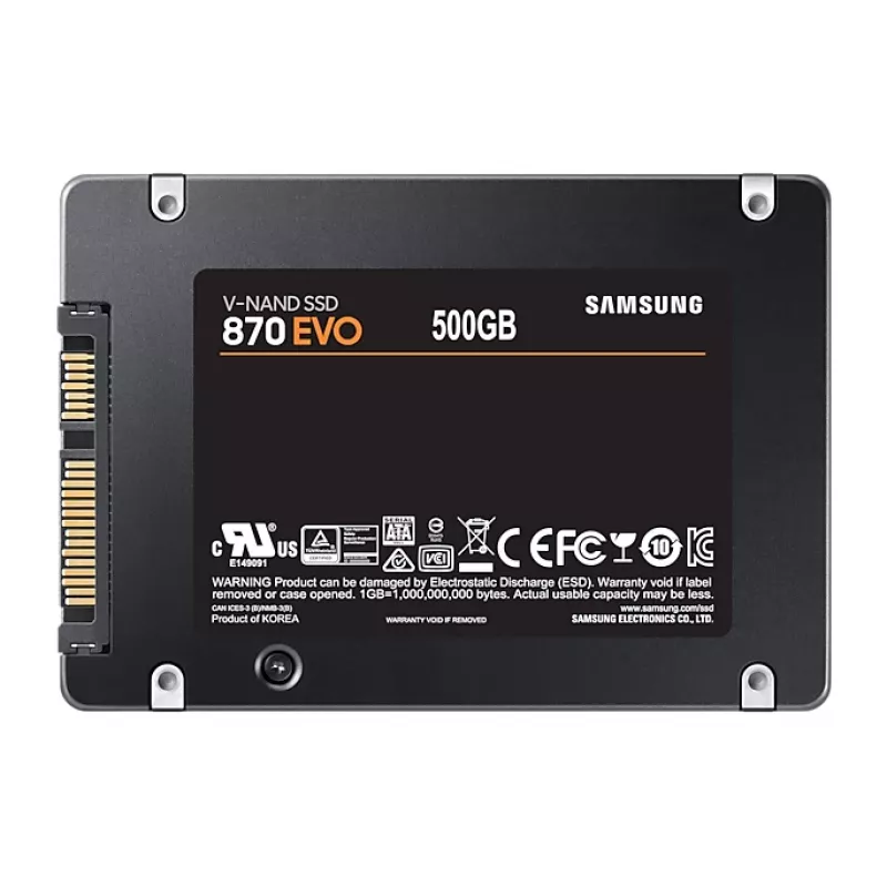 Samsung 870 EVO 500 GB 2.5 inch Serial ATA III V-NAND MLC