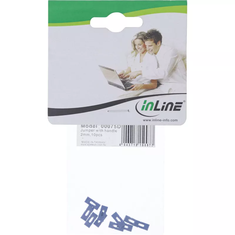 InLine Jumpers w. flap 10 pcs for vintage PC/Server boards and interface cards