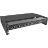 InLine 19 inch foldable rack, 2U, 24-40cm depth, with cover, black
