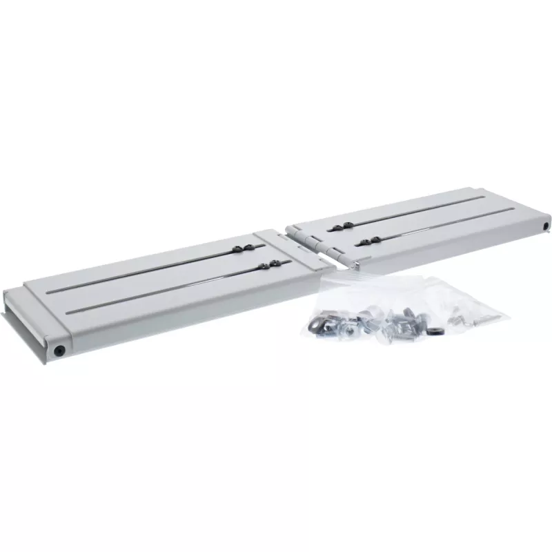 InLine 19 inch foldable rack, 2U, 24-40cm depth, grey