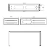 InLine 19 inch foldable rack, 2U, 24-40cm depth, grey