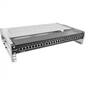 InLine 19 inch foldable rack, 2U, 24-40cm depth, with cover, grey