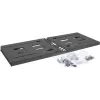 InLine 19 inch foldable rack, 4U, 24-40cm depth, black
