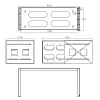 InLine 19 inch foldable rack, 4U, 24-40cm depth, black
