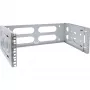 Wall mounted rack InLine 19 inch 4U 24-40cm depth grey