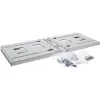 Wall mounted rack InLine 19 inch 4U 24-40cm depth grey