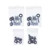 InLine 19106A 19 inch 3U Circuit Breaker Panel with Depth-Adjustable Top-Hat Rail, Steel, Black