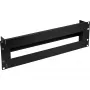 InLine 19 inch Circuit Breaker Strip 3U with Top-Hat Rail, Black