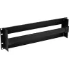 InLine 19 inch Circuit Breaker Strip 3U with Top-Hat Rail, Black