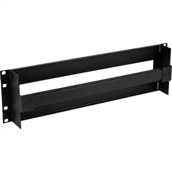 InLine 19 inch Circuit Breaker Strip 3U with Top-Hat Rail, Black