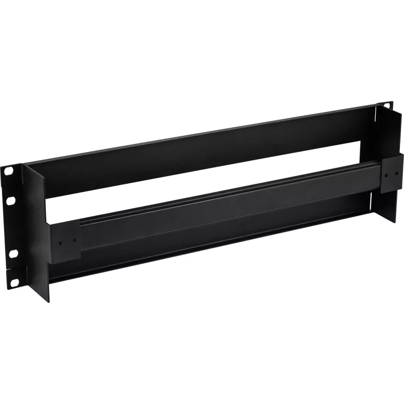 InLine 19 inch Circuit Breaker Strip 3U with Top-Hat Rail, Black