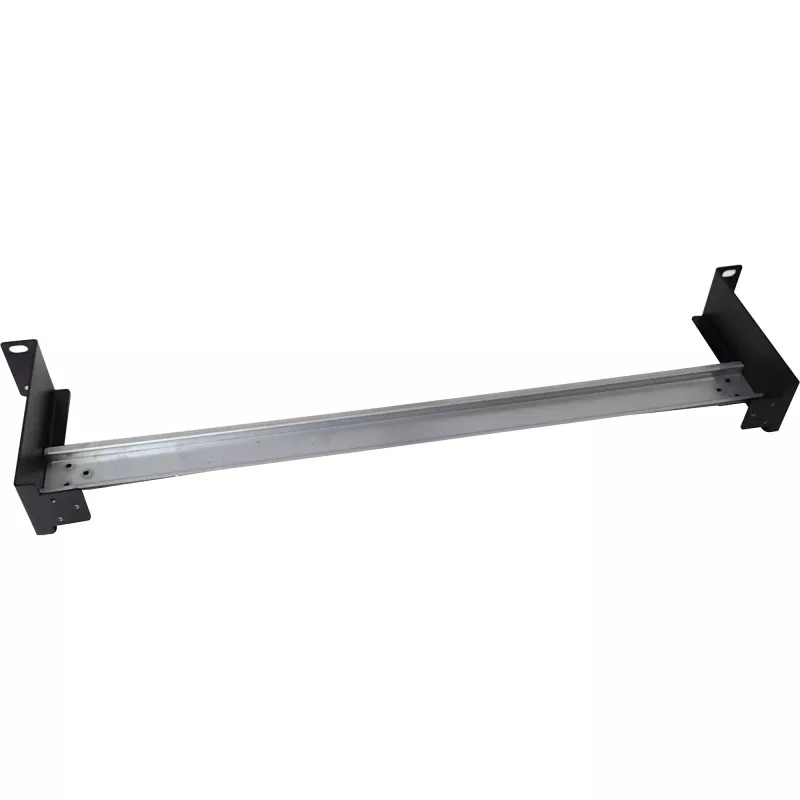 InLine 19106C 1U 19 inch DIN Rail Panel, Steel, Black/Grey, Horizontal or Vertical Mounting