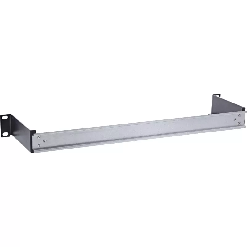 InLine 19106C 1U 19 inch DIN Rail Panel, Steel, Black/Grey, Horizontal or Vertical Mounting