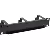 InLine 10 inch cable management panel, 3 brackets, RAL 9005, black