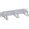 InLine 10 inch cable management panel, 3 brackets, RAL 7035 grey