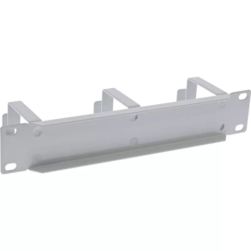 InLine 10 inch cable management panel, 3 brackets, RAL 7035 grey