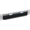 InLine 10 inch cable entry plate with brush, 1U, RAL 7035 grey