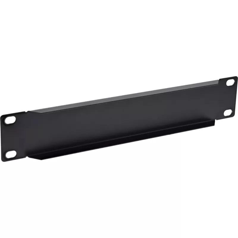 InLine 10 inch blind plate, 1U, RAL 9005 black