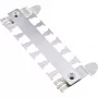 InLine Cable Guide Rail for TS35 Top-Hat Rail, Stainless Steel, 122 mm, 6 Double Anchors
