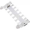 InLine Cable Guide Rail for TS35 Top-Hat Rail, Stainless Steel, 122 mm, 6 Double Anchors