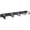 InLine 19 inch 1U Cable Management Panel with 5 Large Brackets, Black RAL9005
