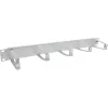 InLine 19 inch 1U Cable Management Panel, 5 Large Brackets, Grey RAL 7035