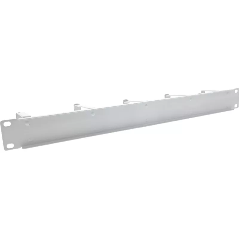 InLine 19 inch 1U Cable Management Panel, 5 Large Brackets, Grey RAL 7035