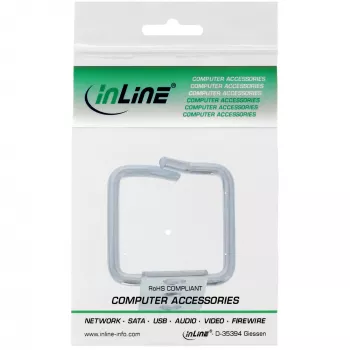 InLine Cable bracket, metal, galvanised, 40x40mm