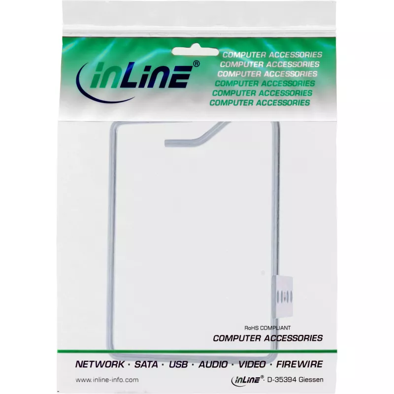 InLine Cable Bracket, Metal, Galvanised, Short Side Opening, 140x100mm