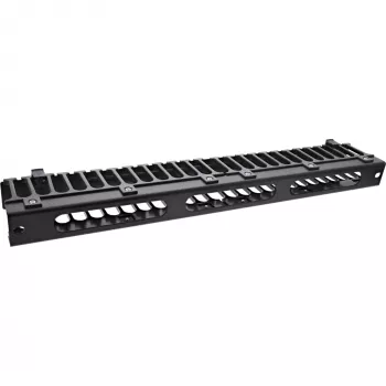 InLine 19 inch 1U Cable management panel, RAL 9005 black