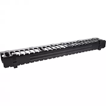 InLine 19 inch 1U Cable management panel, RAL 9005 black