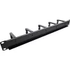 Cable management panel InLine 19110O 19 inch black metal 5 brackets