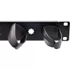 InLine 19 inch cable management panel, 9 plastic brackets removable, RAL9005 black