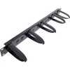 InLine 19 inch cable management panel, 5 plastic brackets removable, RAL 9005 black