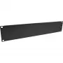 InLine 19 inch blind panel, RAL 9005 black, 3U