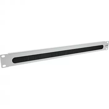 Brush panel InLine 19111E 19 inch Cable entry plate with brush RAL 7035 grey