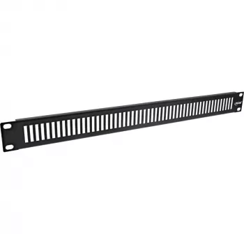 InLine 19 inch blind panel perforated, 1U, RAL 9005 black
