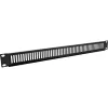 InLine 19 inch blind panel perforated, 1U, RAL 9005 black