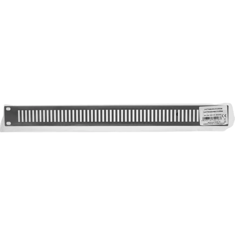 InLine 19 inch blind panel perforated, 1U, RAL 9005 black